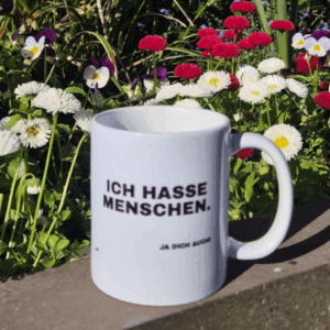 Kaffeebecher "Ich hasse Menschen"
